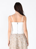 Zip up corset top with straps TOP Gracia Fashion 