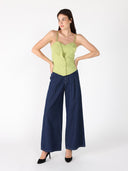 Zip up corset top with straps TOP Gracia Fashion 