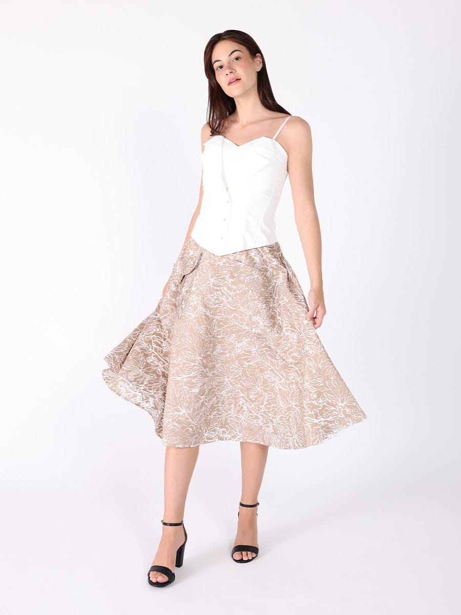 Zip up corset top with straps TOP Gracia Fashion 