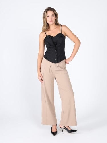 Zip up corset top with straps TOP Gracia Fashion 