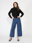 Zip up long sleeve textured jacket SWEATER Gracia Fashion 