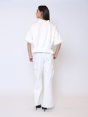 Zip-Up Split Side Puff Sleeve Jacket JACKET Gracia Fashion 