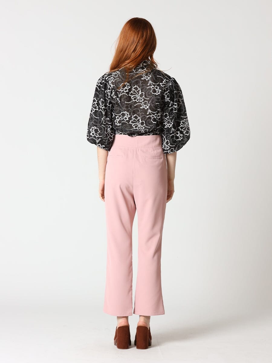 Embroidery 3/4 Sleeve Blouse TOP Gracia Fashion 