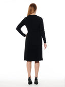 Ribbed Top Layered with Pleated Underdress DRESS Gracia Fashion 